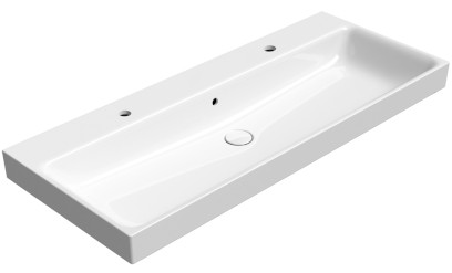 NUBES keramické dvojumyvadlo 120x50cm, bílá ExtraGlaze 9624211